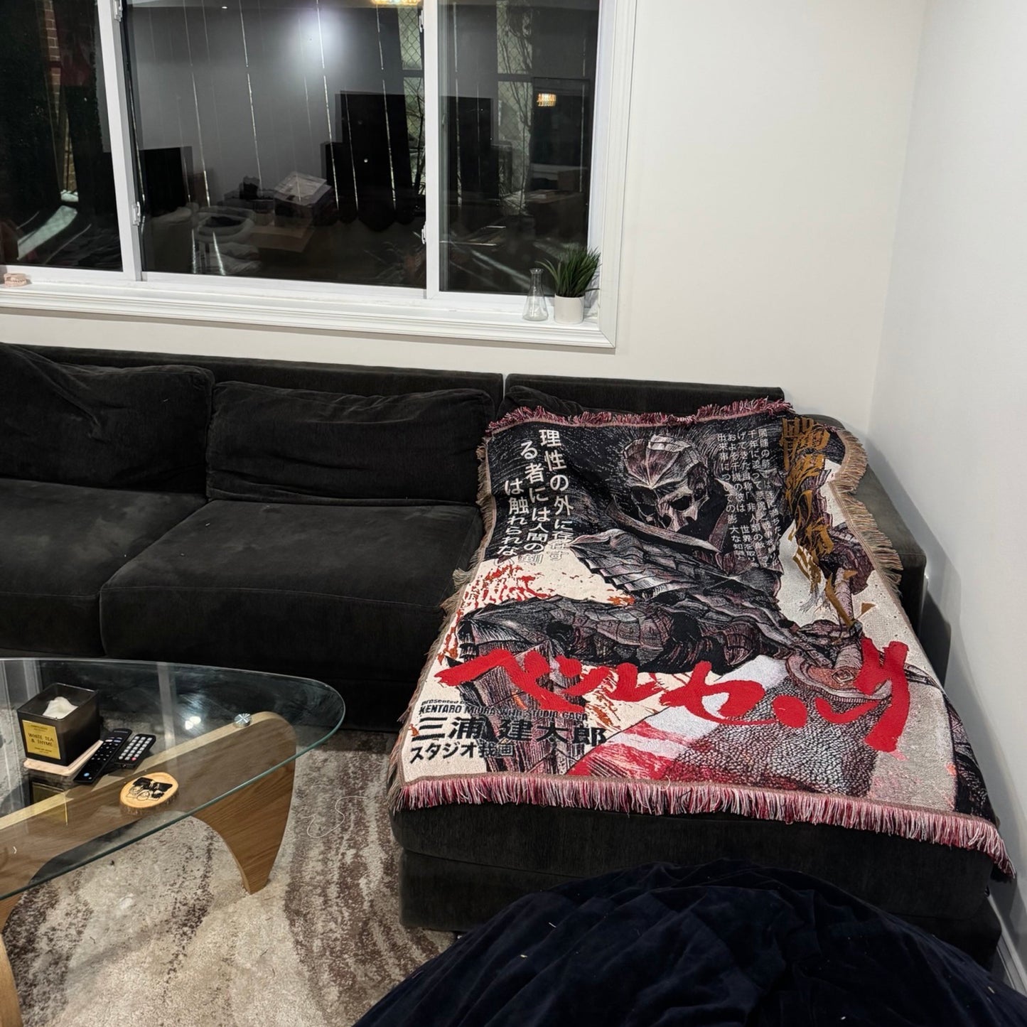 Skull Knight Woven Tapestry, Blanket, Rug