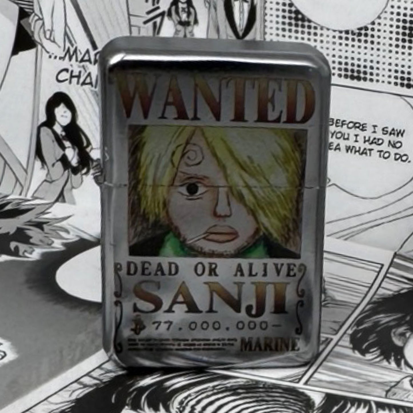 Derp Sanji Wanted Poster Lighter