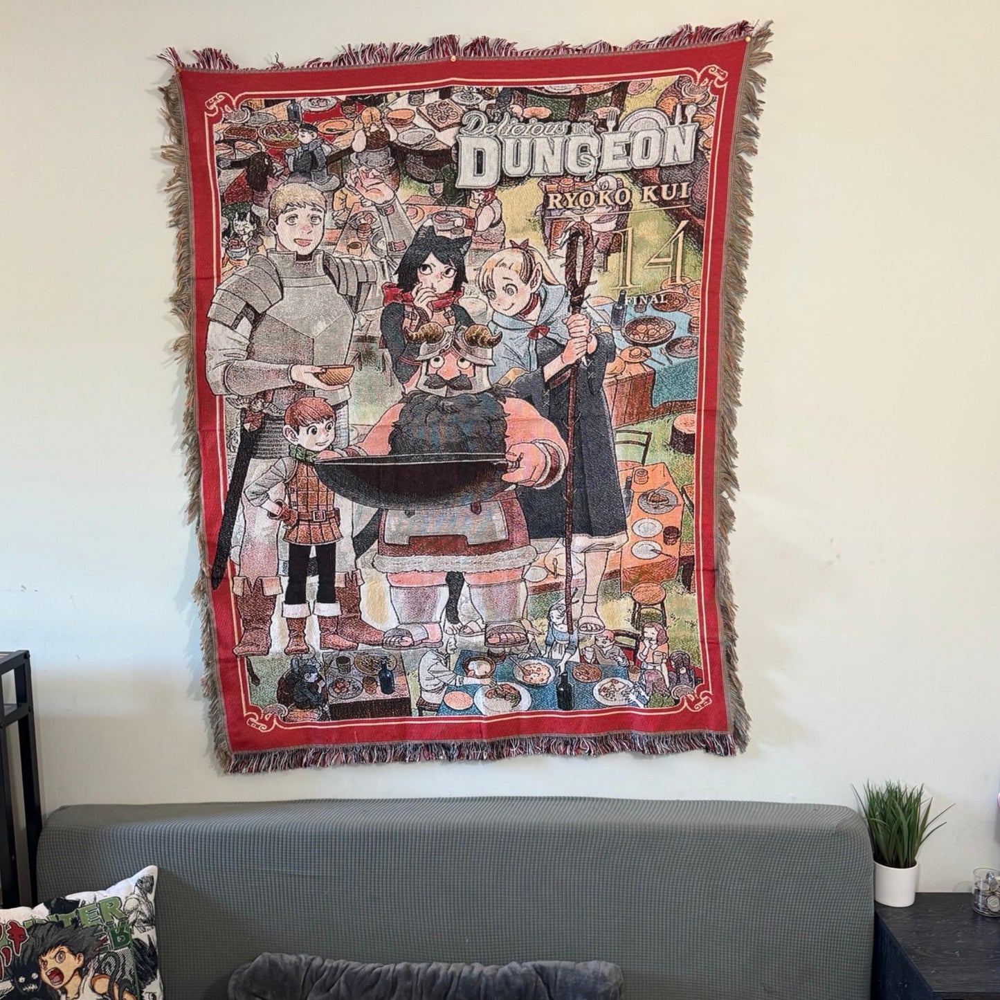 Delicious in Dungeon Hand Woven Tapestry, Blanket, Rug
