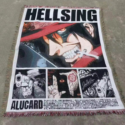 Hellsing Alucard Woven Tapestry, Blanket, Rug