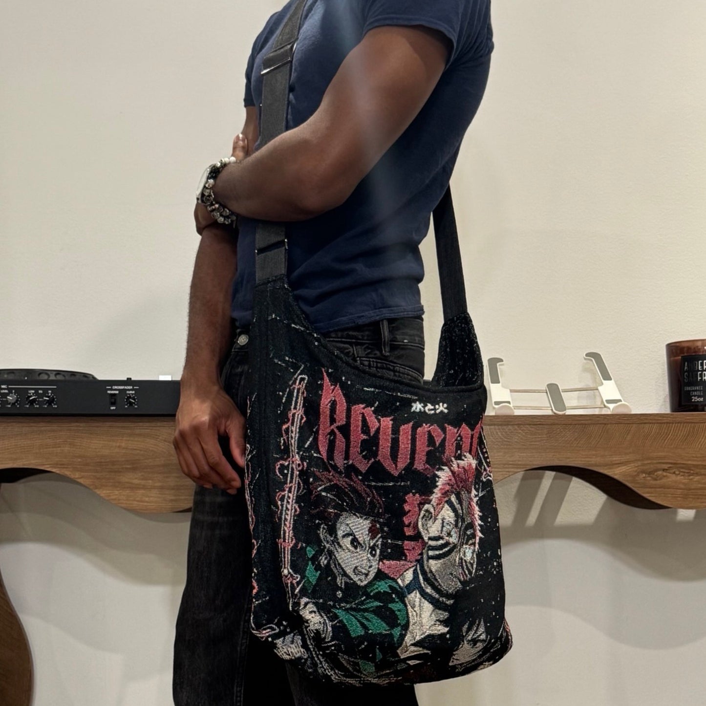 Tanjiro Akaza Tapestry Tote Bag