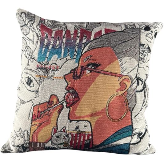 Granny Seiko Woven Pillow Cover
