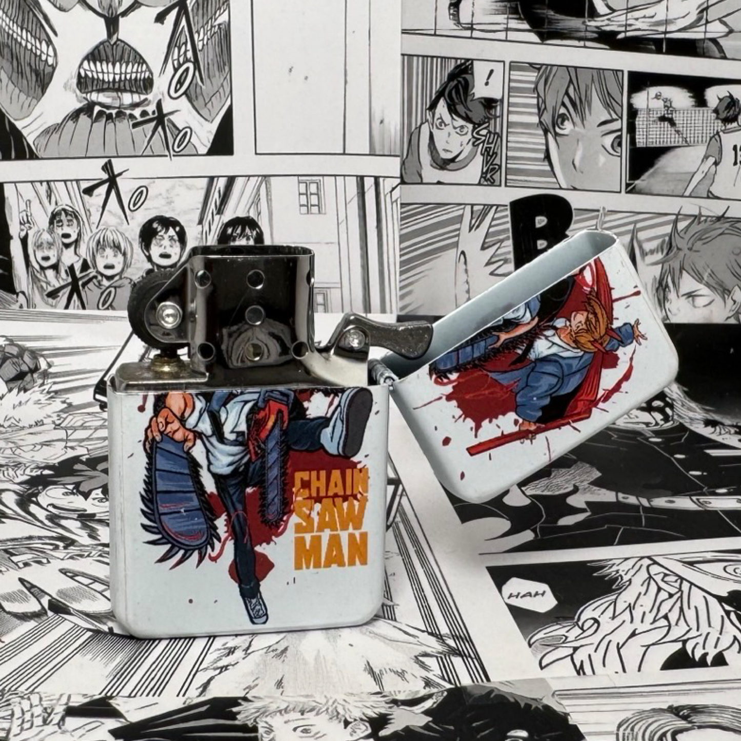 Denji and Power Lighter