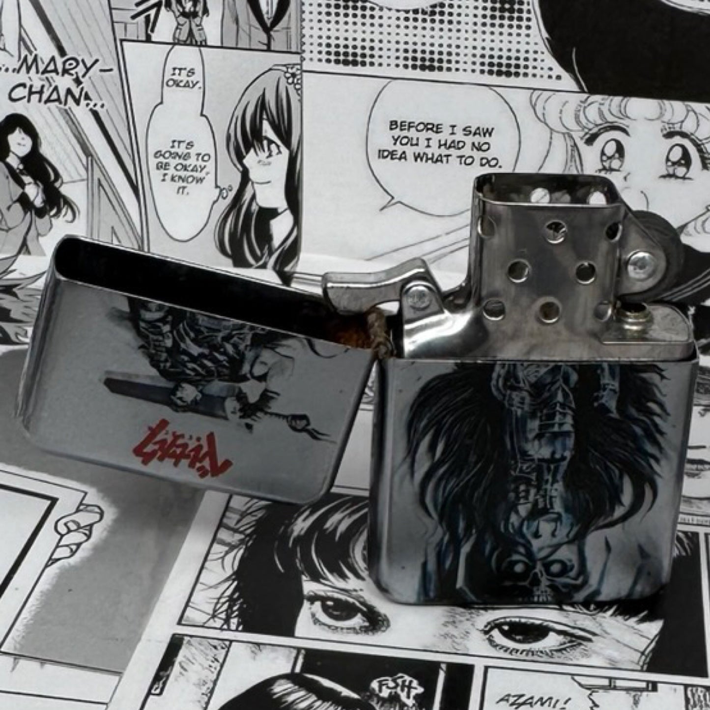 Guts on Skull Knight Lighter