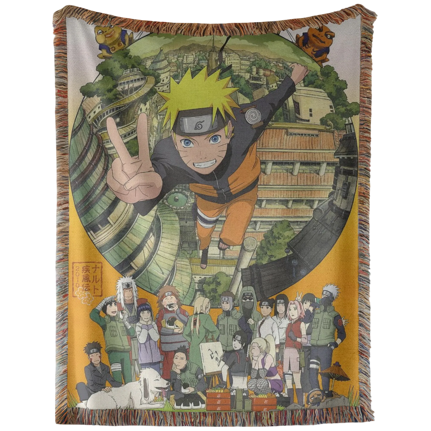 Naruto Shippuden Hand Woven Tapestry, Blanket, Rug