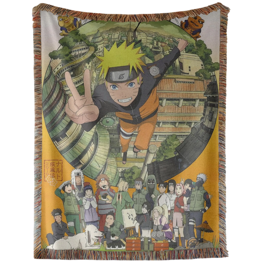 Naruto Shippuden Hand Woven Tapestry, Blanket, Rug