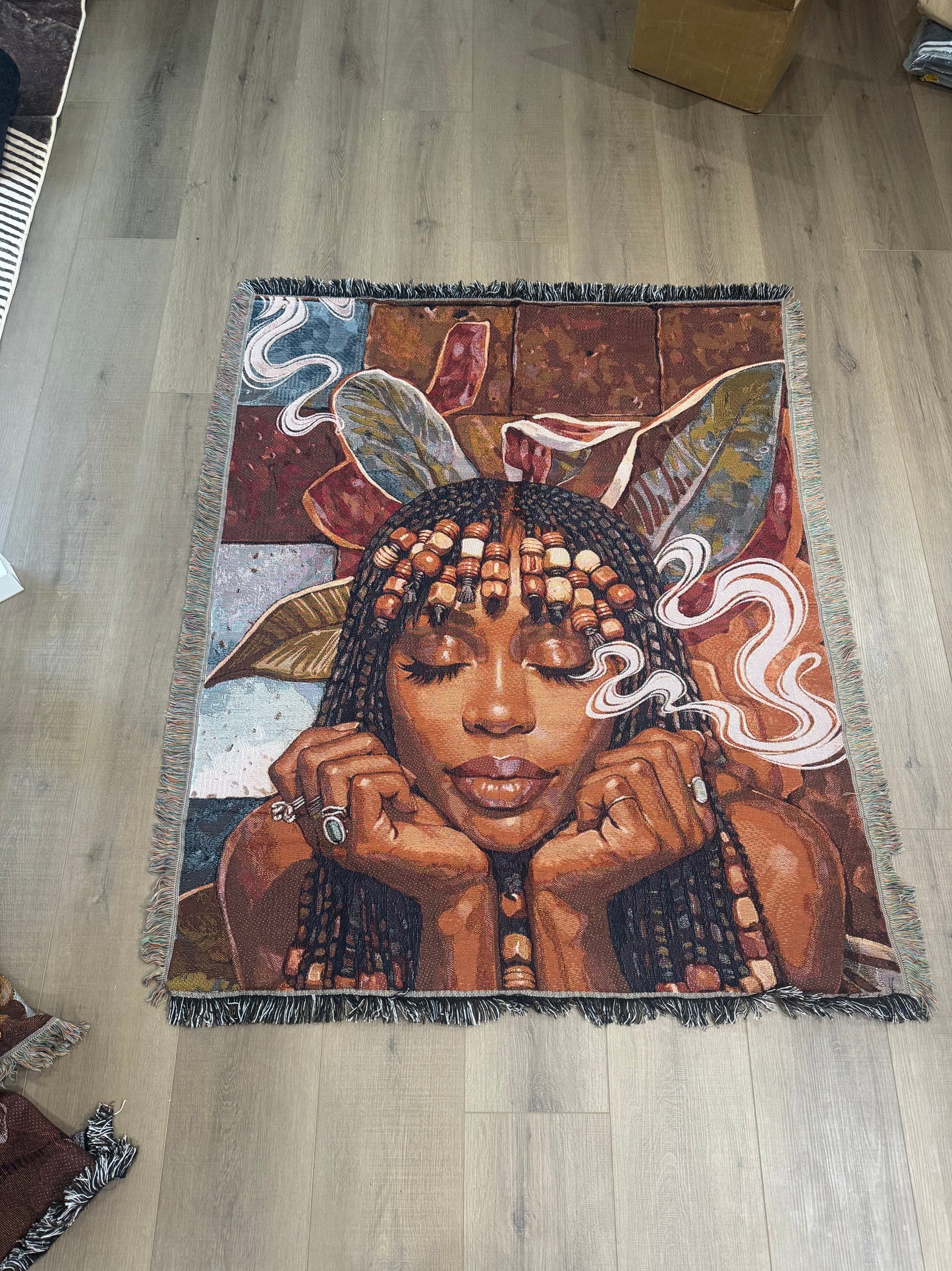 SZA Beads Hand Woven Tapestry, Blanket, Rug