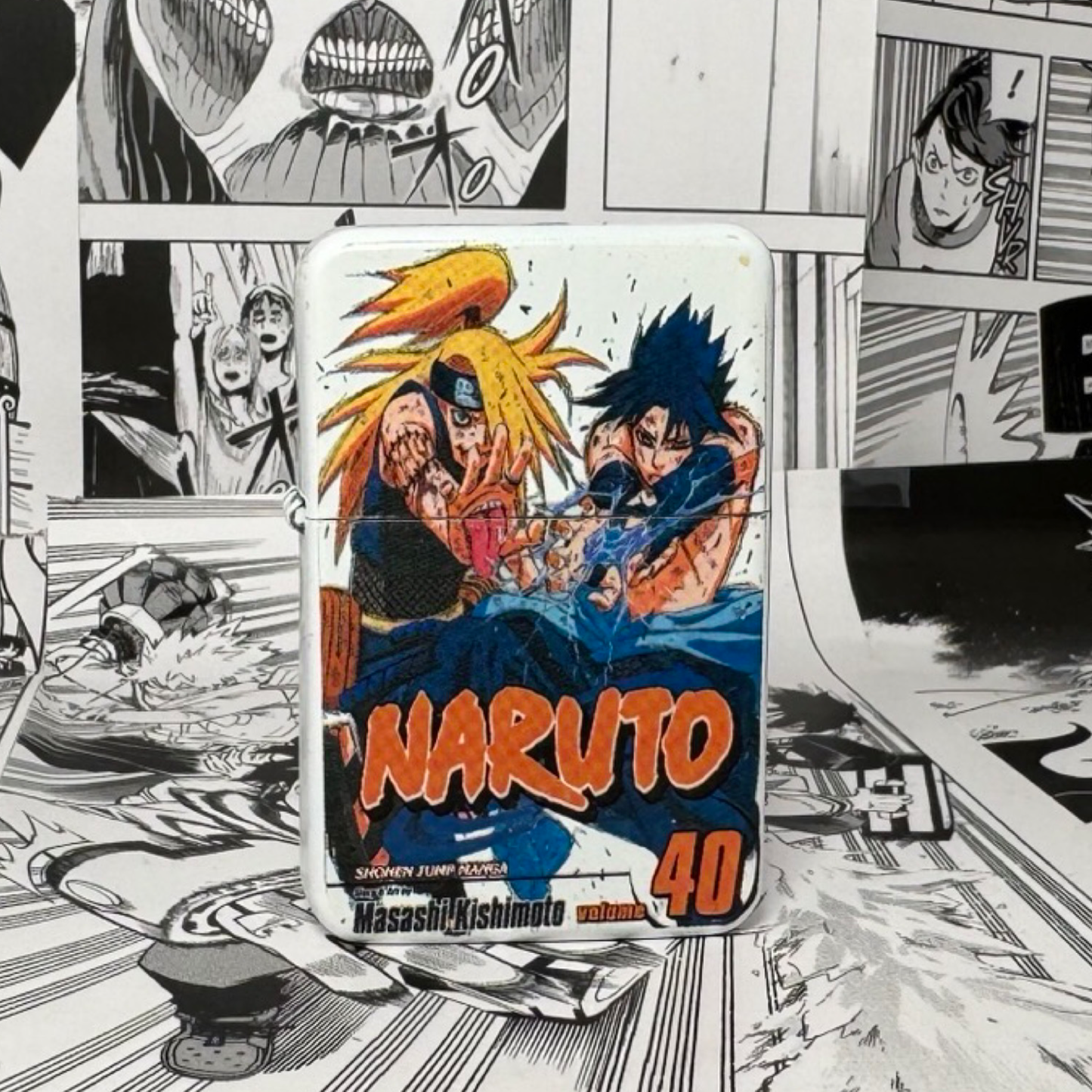 Sasuke Deidara Manga Cover 40 Lighter