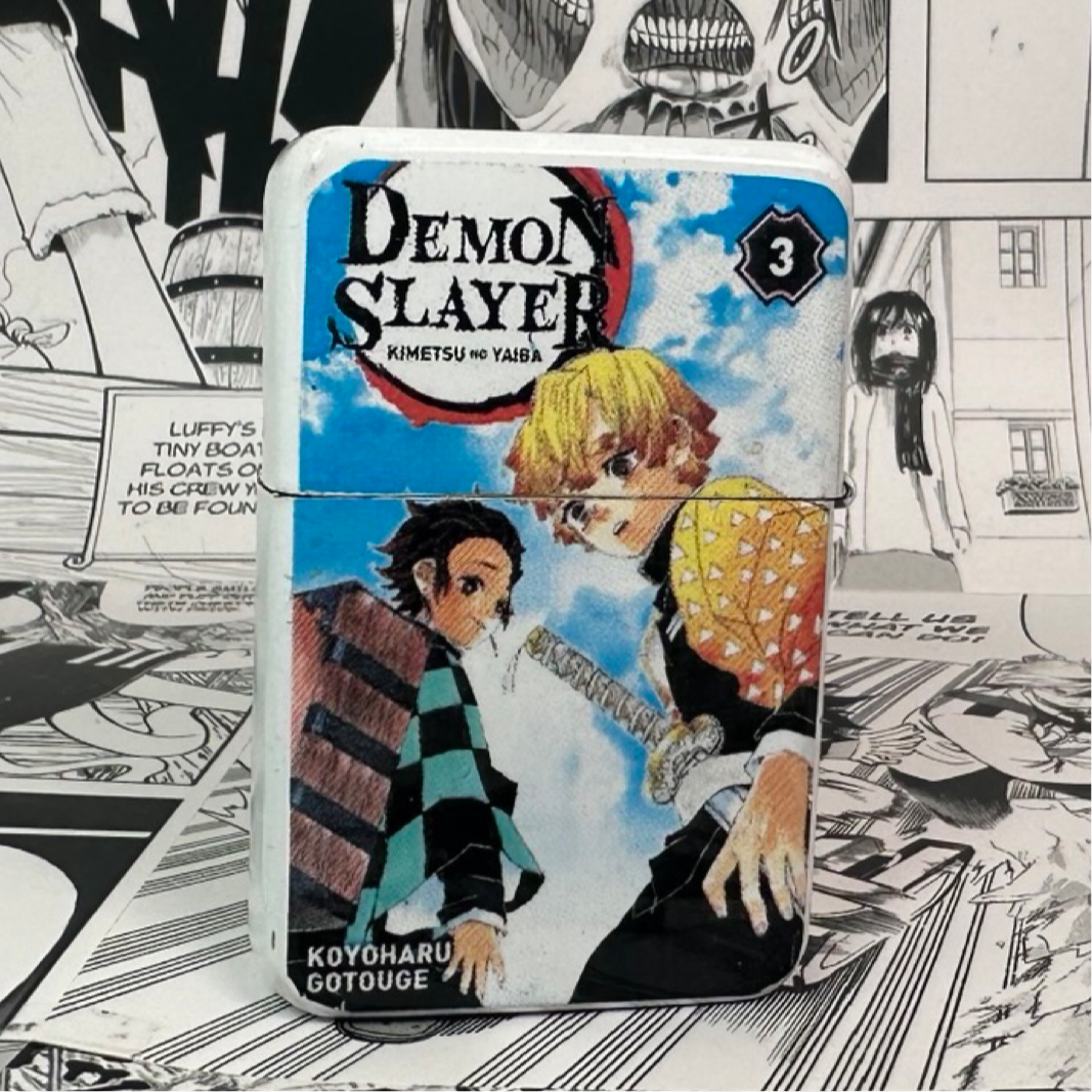 Tanjiro Zenitsu Manga Cover 3 Lighters