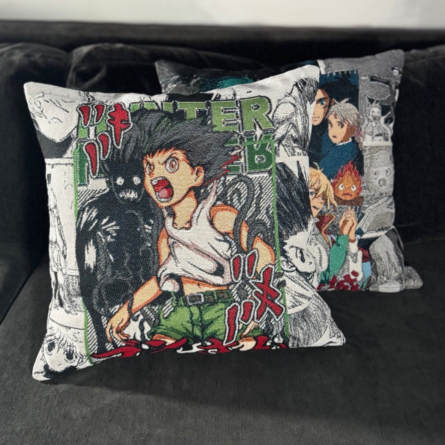 Gon Limitation Transformation Hand-Woven Tapestry Cushion Case, Anime Pillow Cover