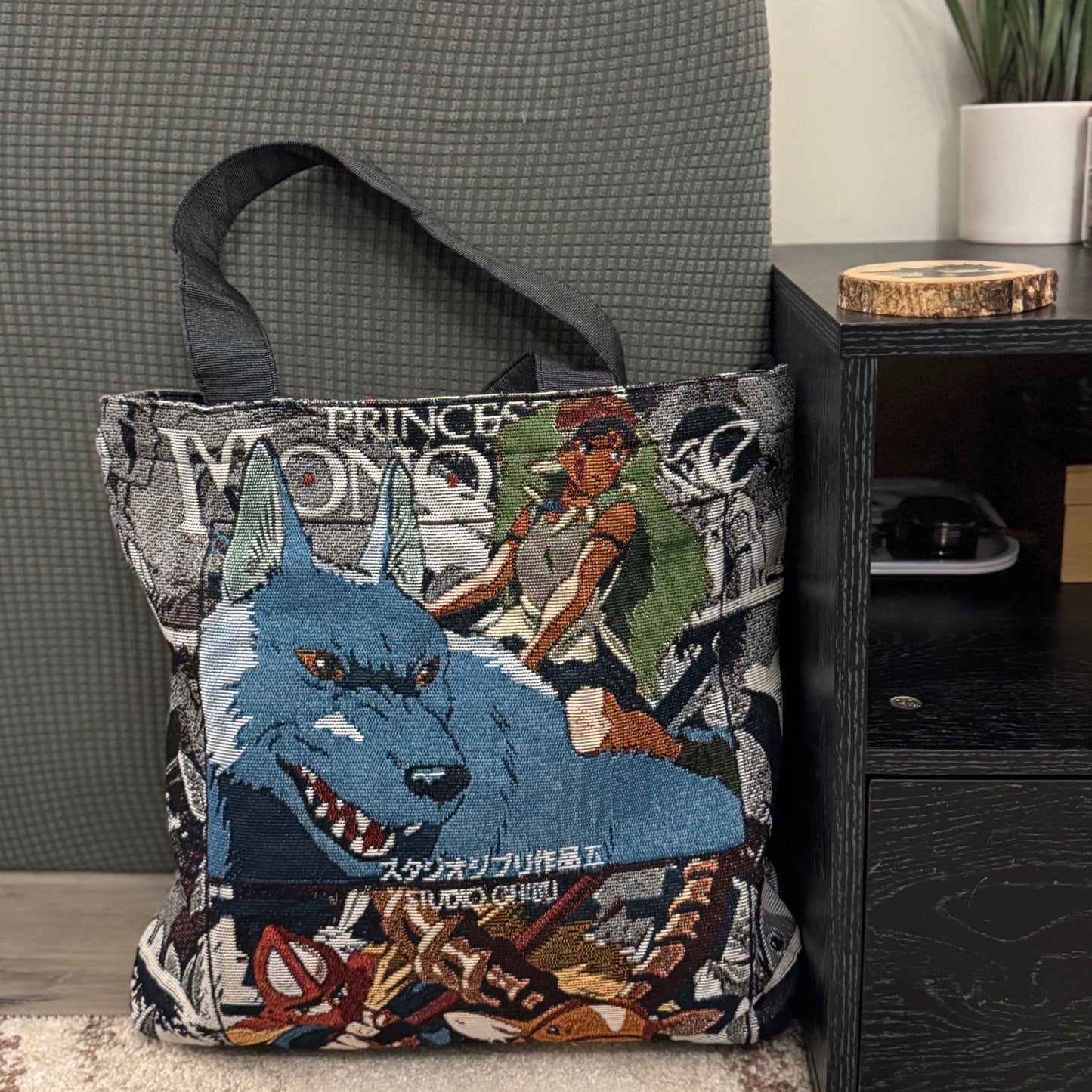 Princess Mononoke Woven Tapestry Tote Bag