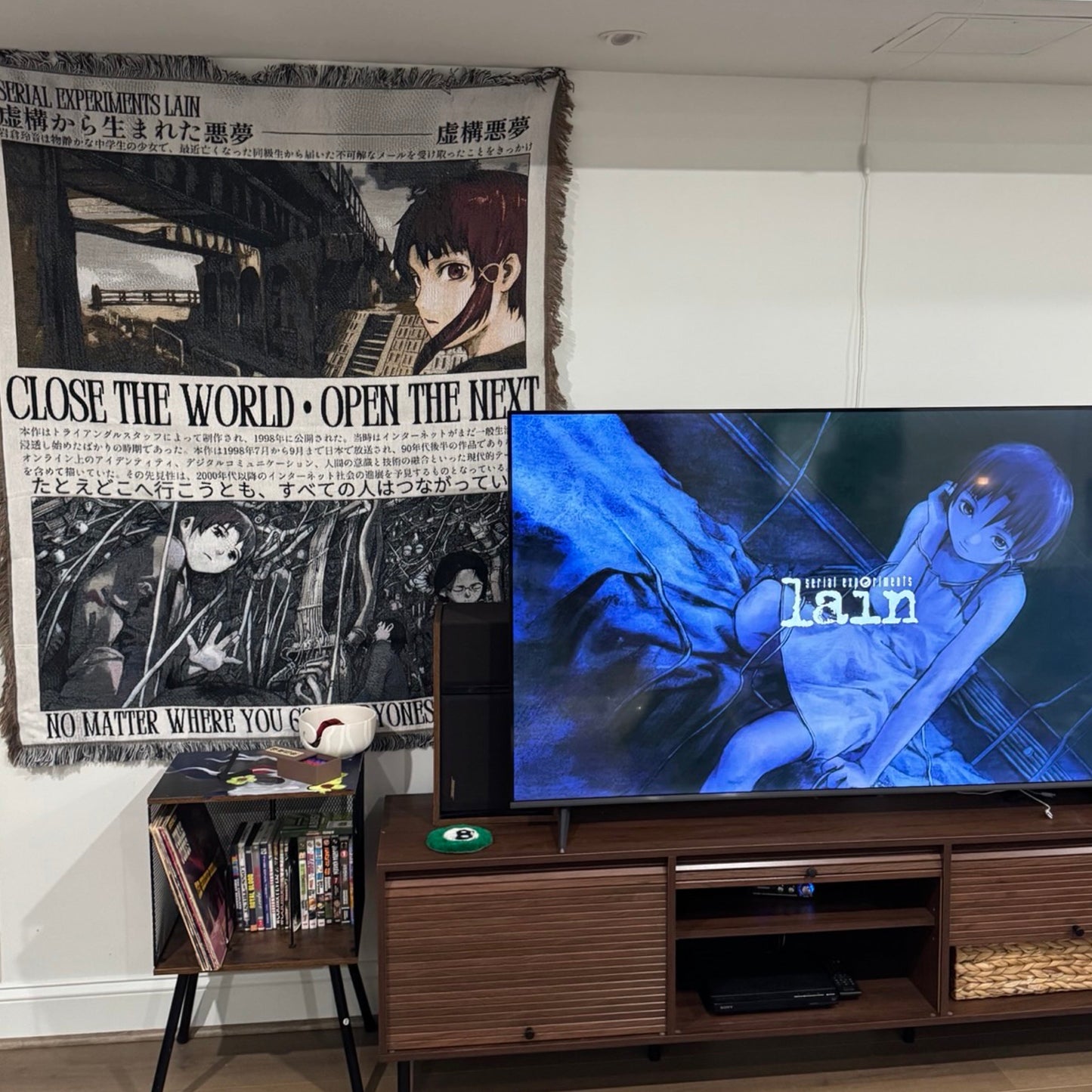 Serial Experiments Lain Woven Tapestry, Blanket, Rug