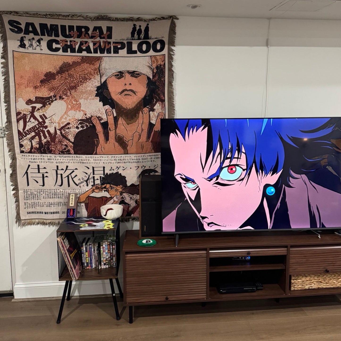 Samurai Champloo Hand Woven Tapestry, Blanket, Rug