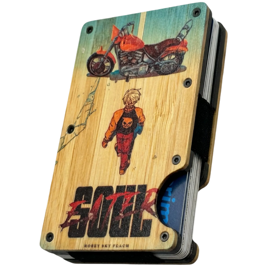 Soul Eater X Akira Bamboo RFID Wallet - Slim Card Holder