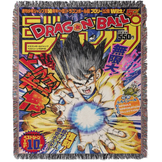 Goku Kamehameha Hand Woven Tapestry, Blanket, Rug