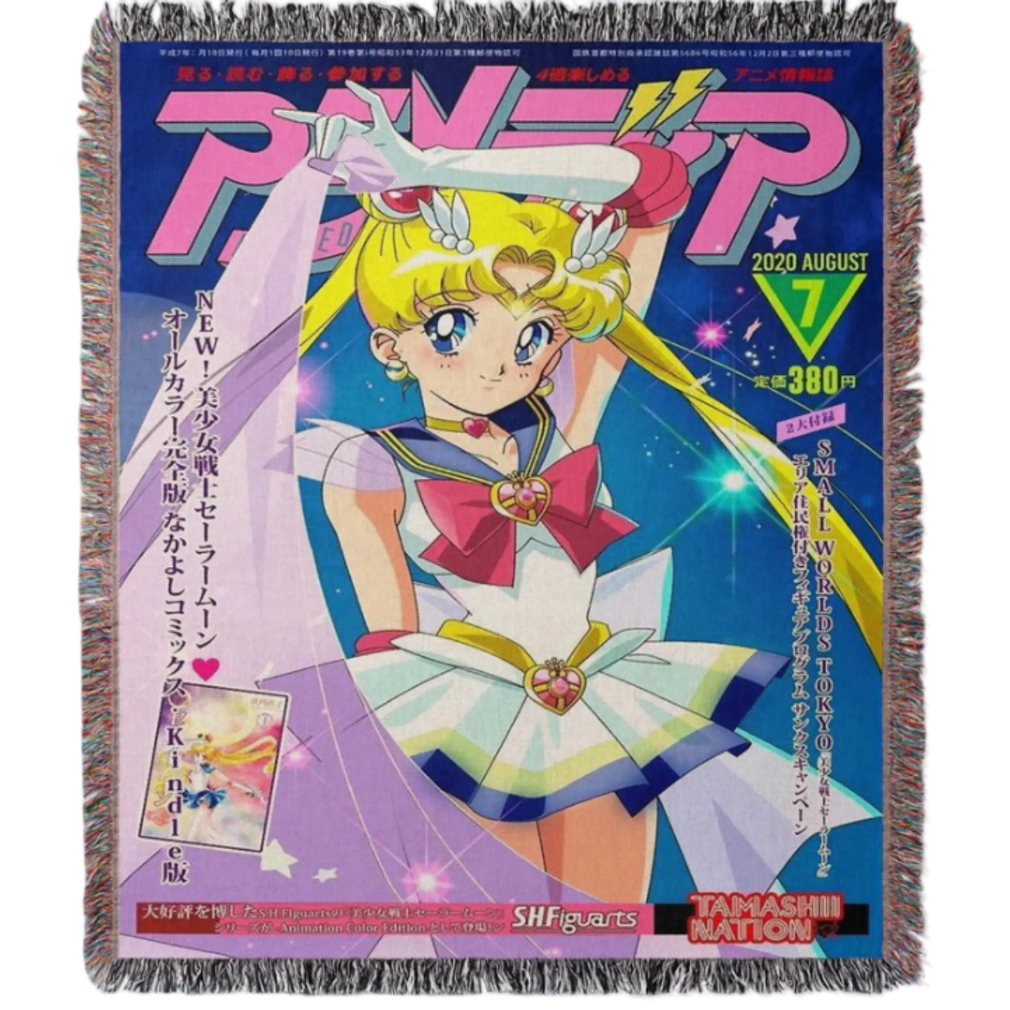 Usagi Tsukino Hand Woven Tapestry, Blanket, Rug