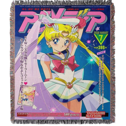 Usagi Tsukino Hand Woven Tapestry, Blanket, Rug