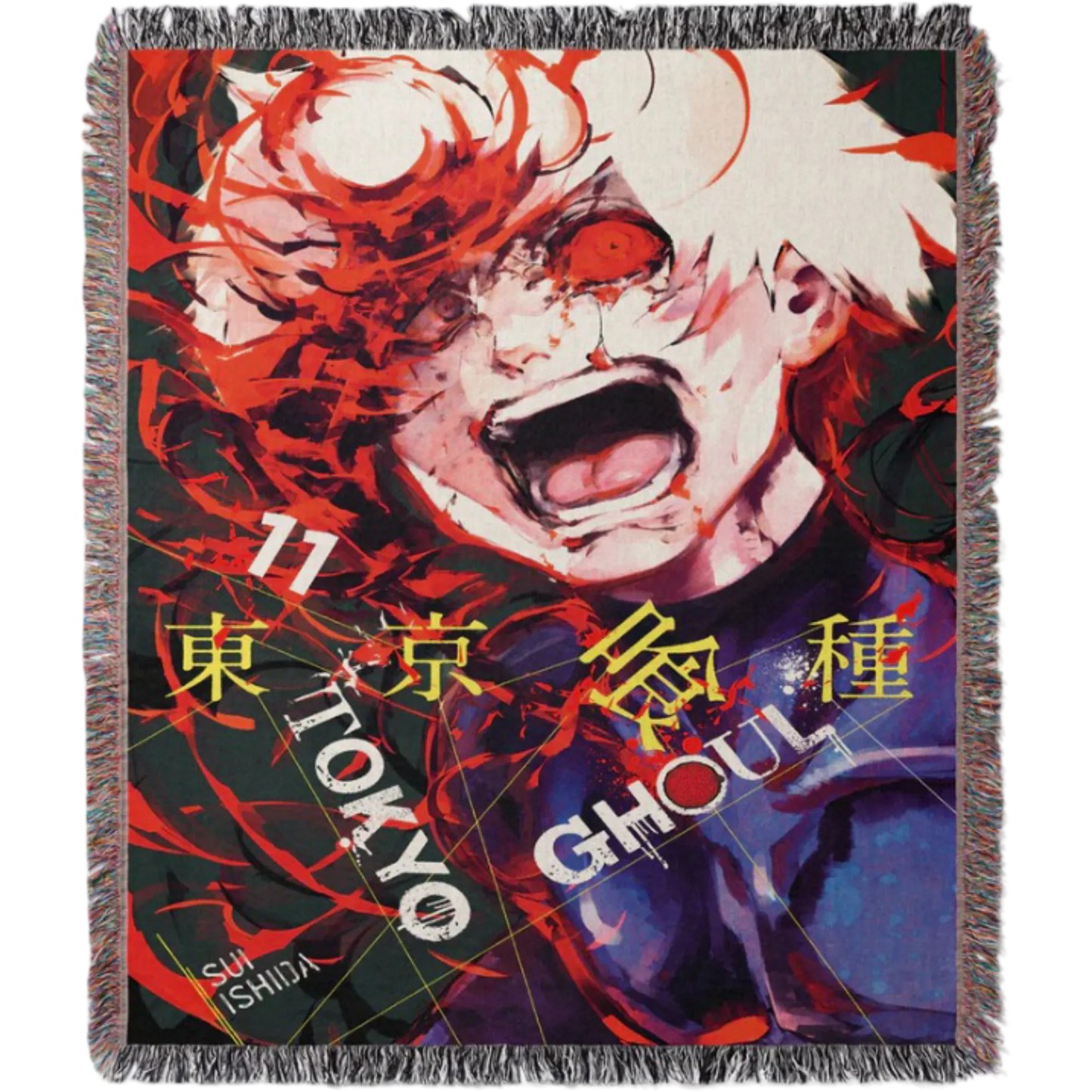 Kaneki Ken Hand Woven Tapestry, Blanket, Rug