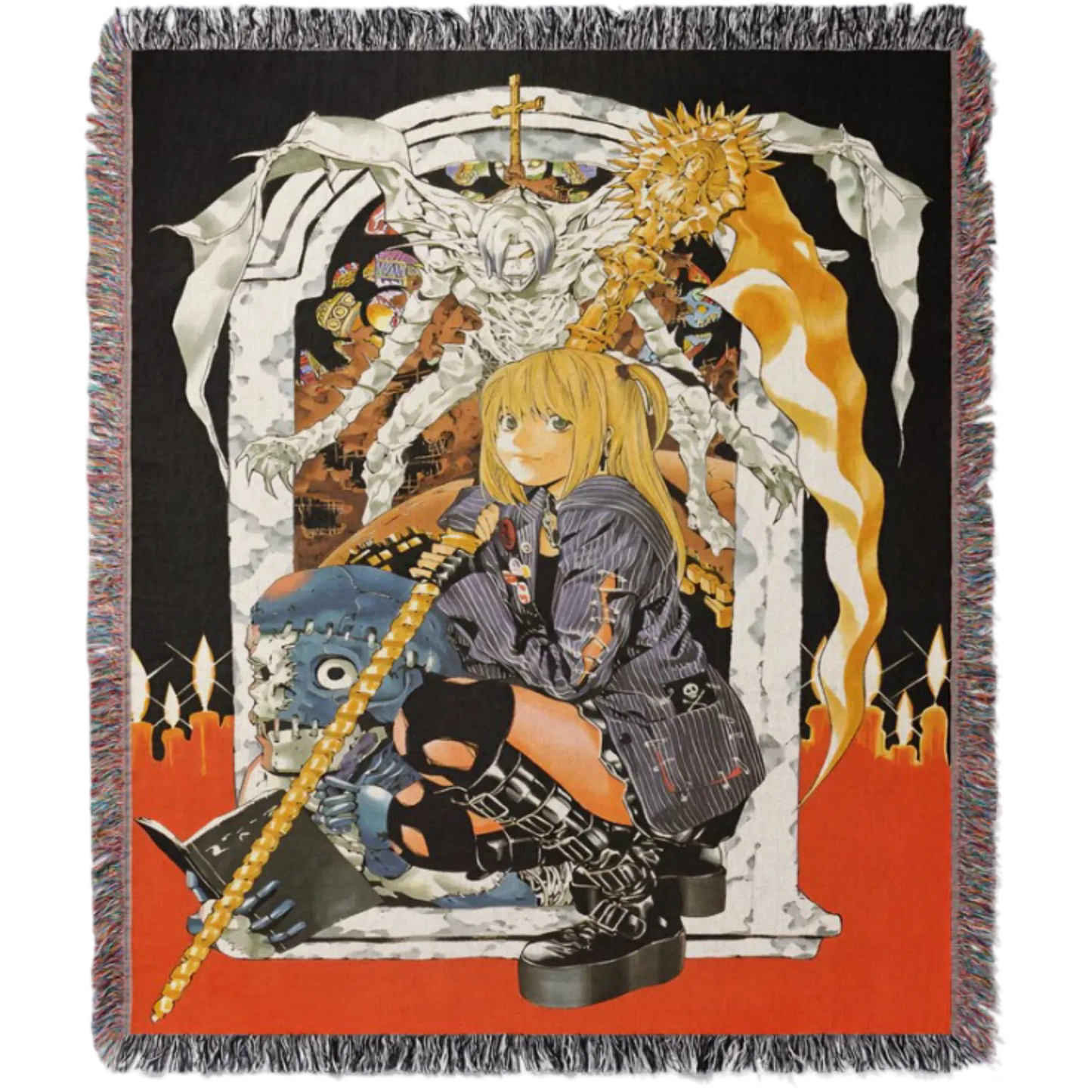 Misa Amane Hand Woven Tapestry, Blanket, Rug