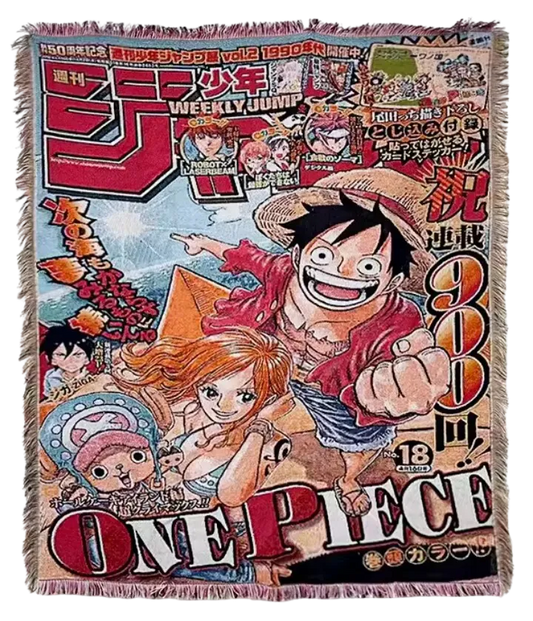 Straw Hat Crew Hand Woven Tapestry, Blanket, Rug
