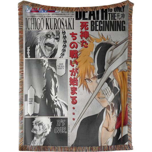 Ichigo Hollow Mask Woven Tapestry, Blanket, Rug