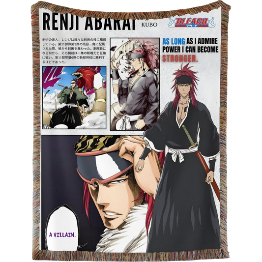 Renji Abarai Woven Tapestry, Blanket, Rug