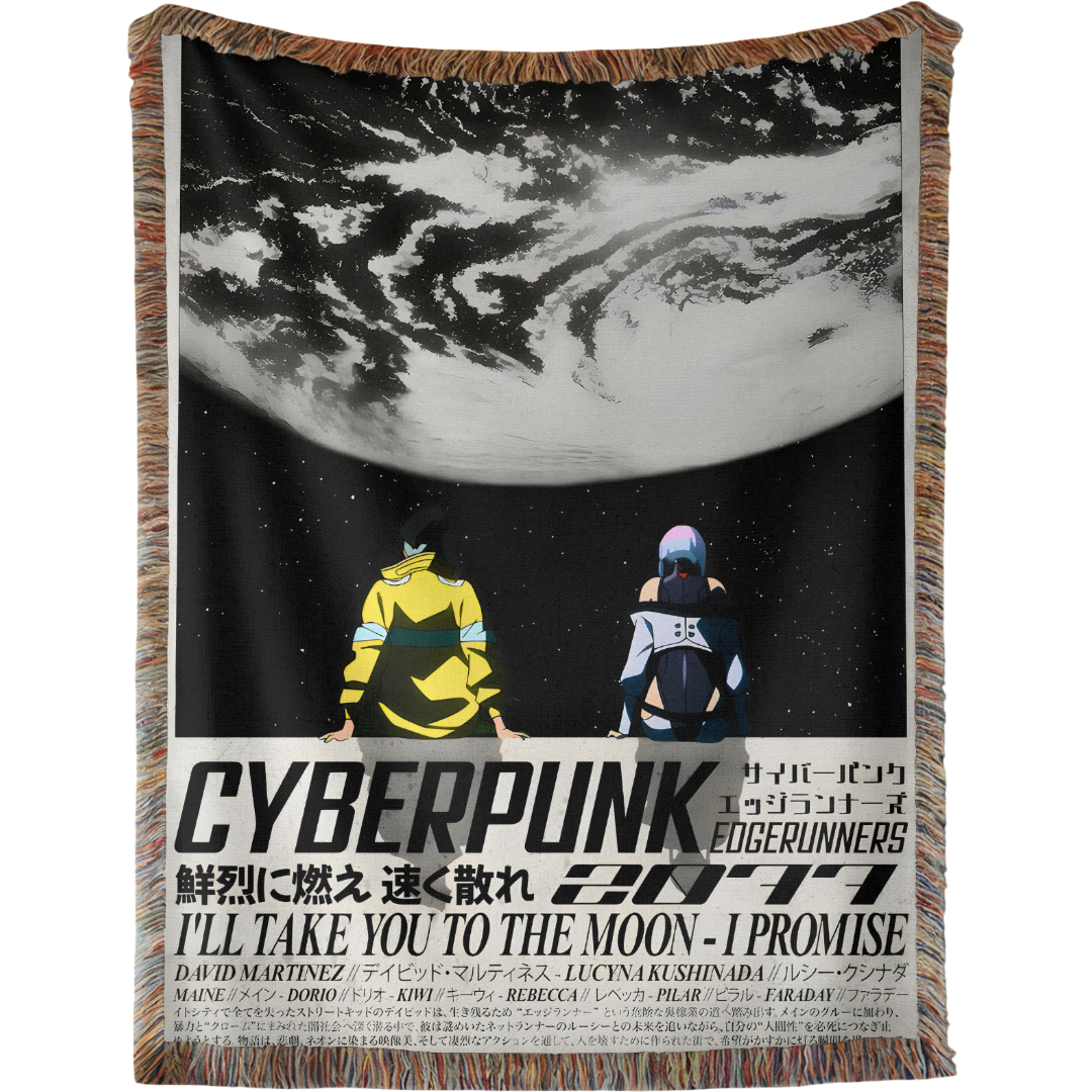 Cyberpunk Woven Tapestry, Blanket, Rug