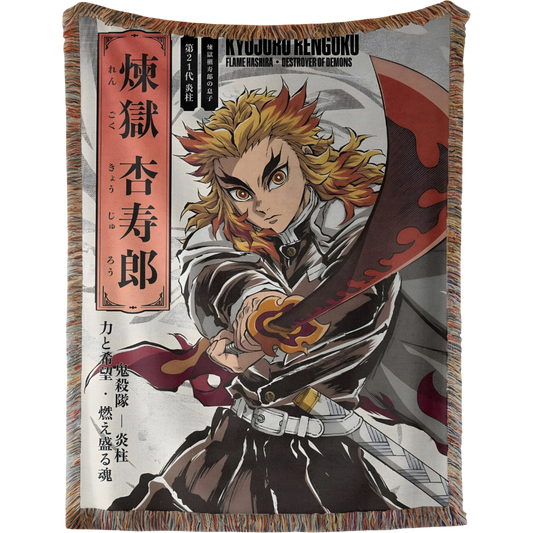 Rengoku Woven Tapestry, Blanket, Rug