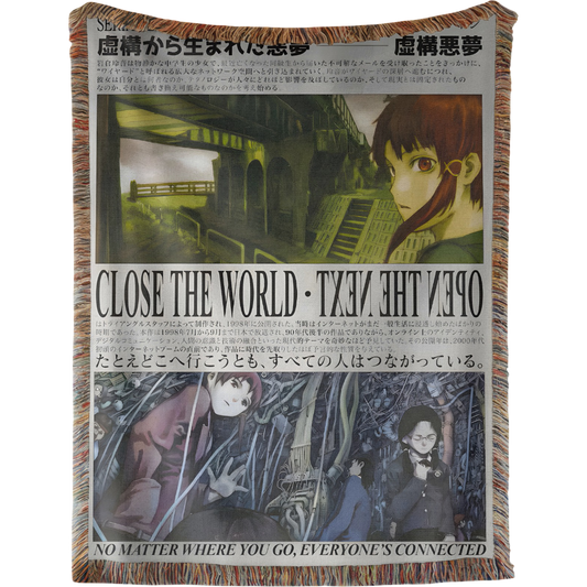 Serial Experiments Lain Woven Tapestry, Blanket, Rug