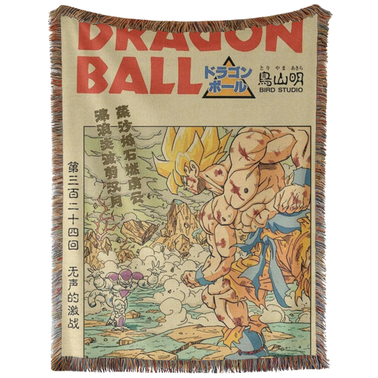 Saiyan Goku Hand Woven Tapestry, Blanket, Rug