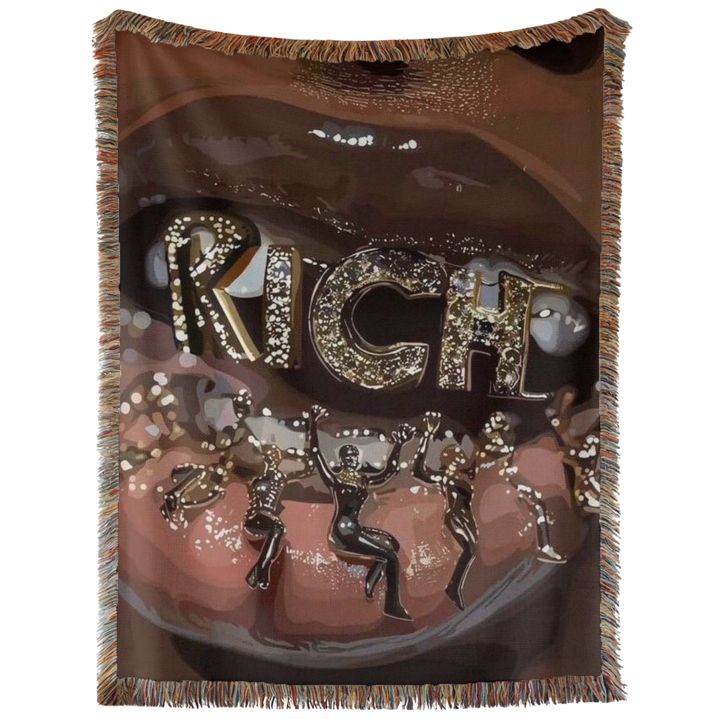 Rich Grills Hand Woven Tapestry, Blanket, Rug