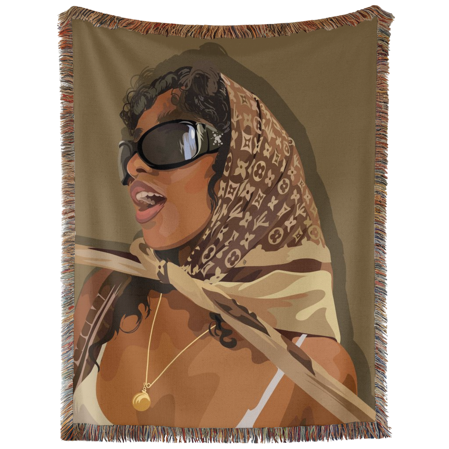 Louis Scarf Hand Woven Tapestry, Blanket, Rug