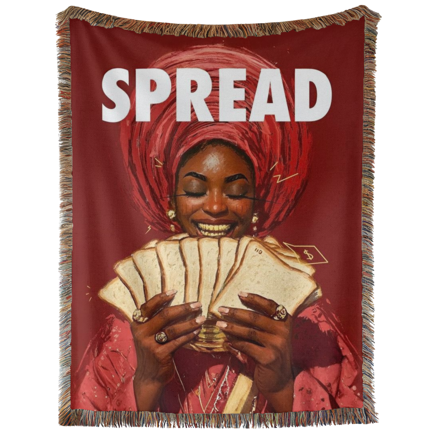 SPREAD Hand Woven Tapestry, Blanket, Rug