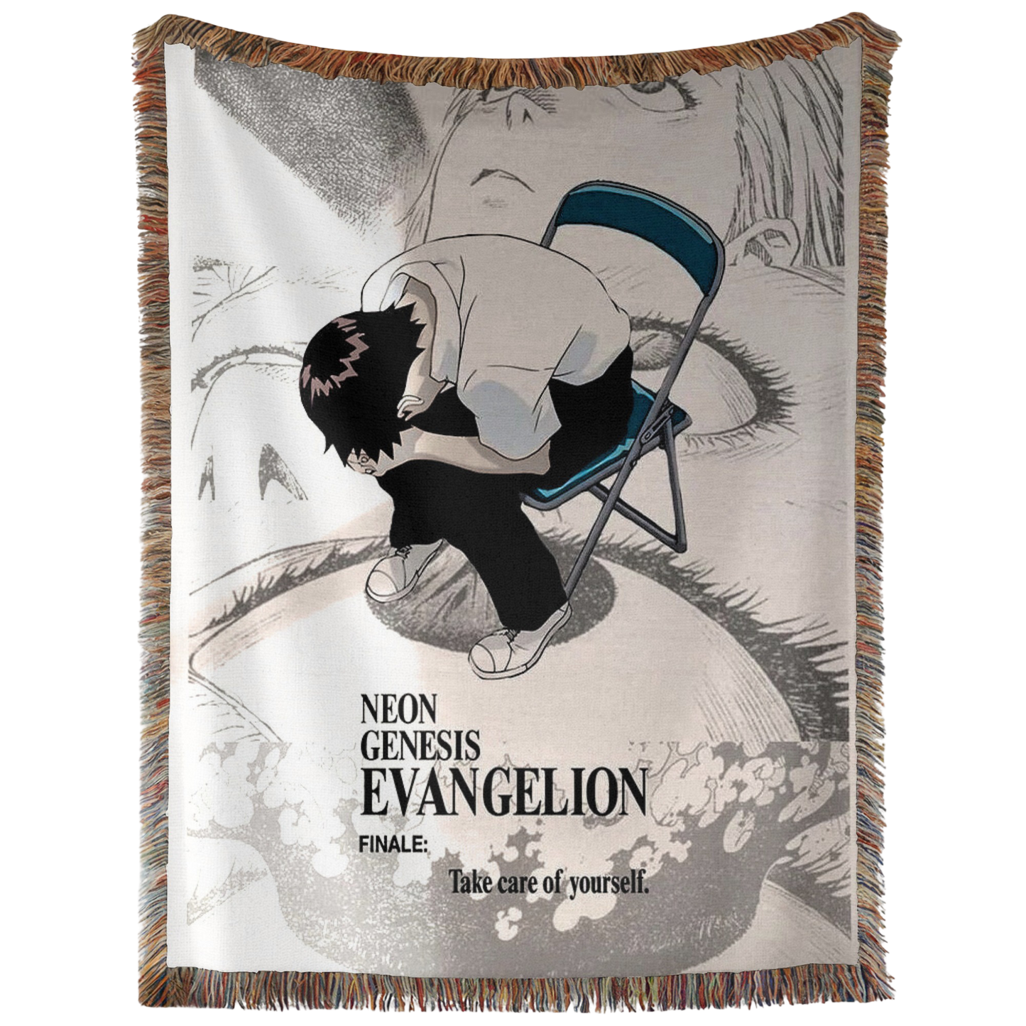 Shinji Chair Hand Woven Tapestry, Blanket, Rug
