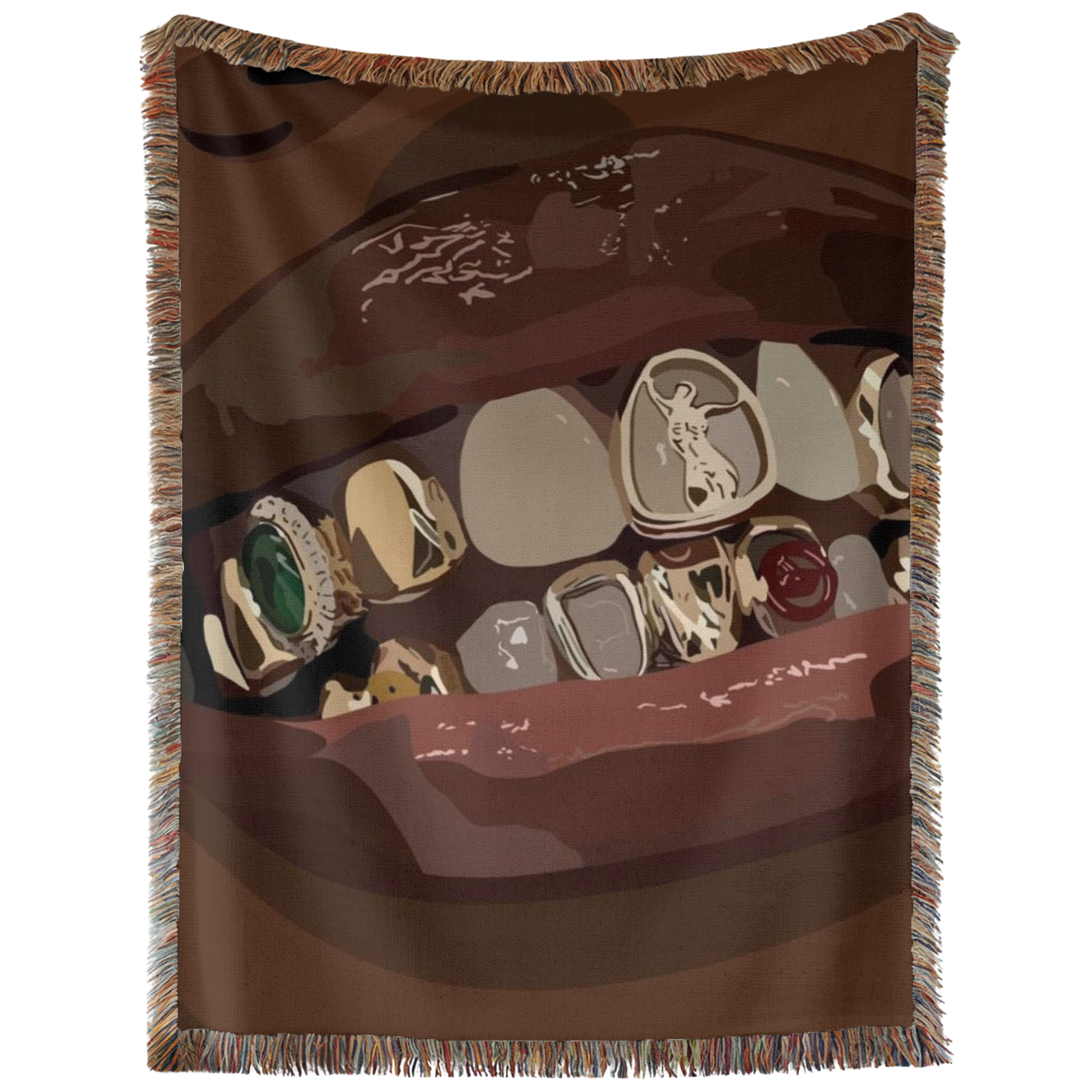 Girl Grillz Emmy Hand Woven Tapestry, Blanket, Rug