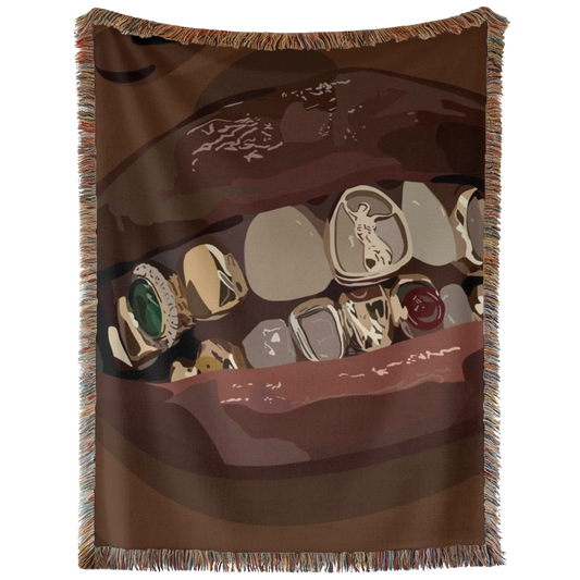 Girl Grillz Emmy Hand Woven Tapestry, Blanket, Rug