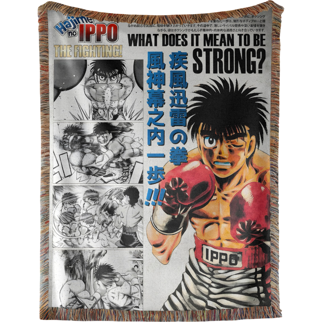 Hajime No Ippo Woven Tapestry, Blanket, Rug