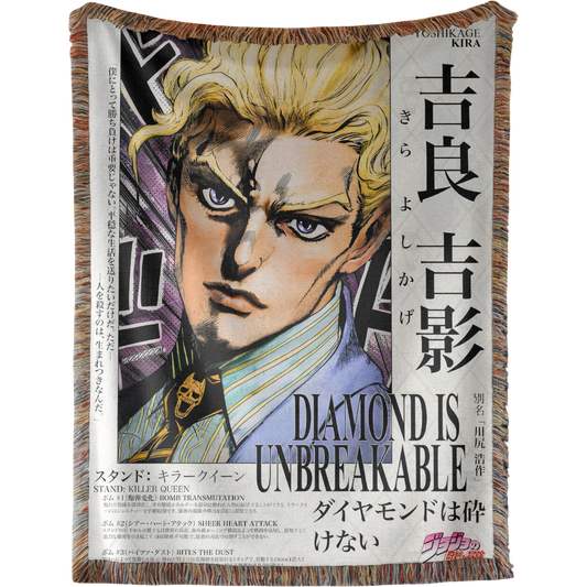 Yoshikage Kira Woven Tapestry, Blanket, Rug