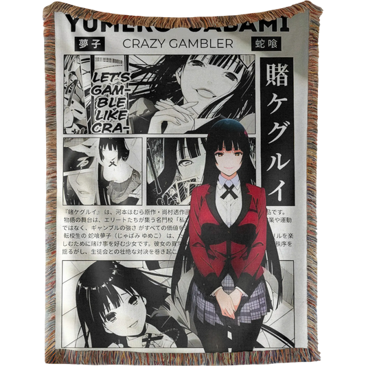Kakegurui  Hand Woven Tapestry, Blanket, Rug