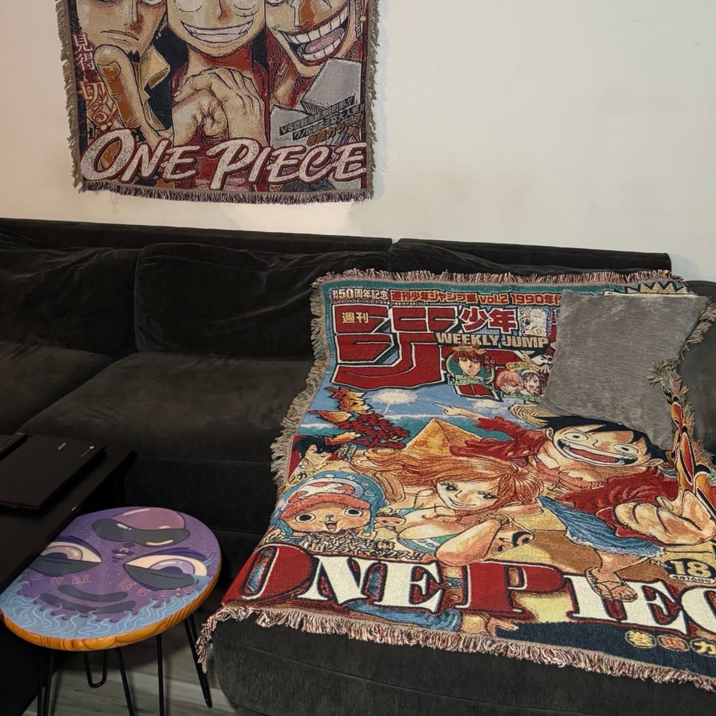 Straw Hat Crew Hand Woven Tapestry, Blanket, Rug
