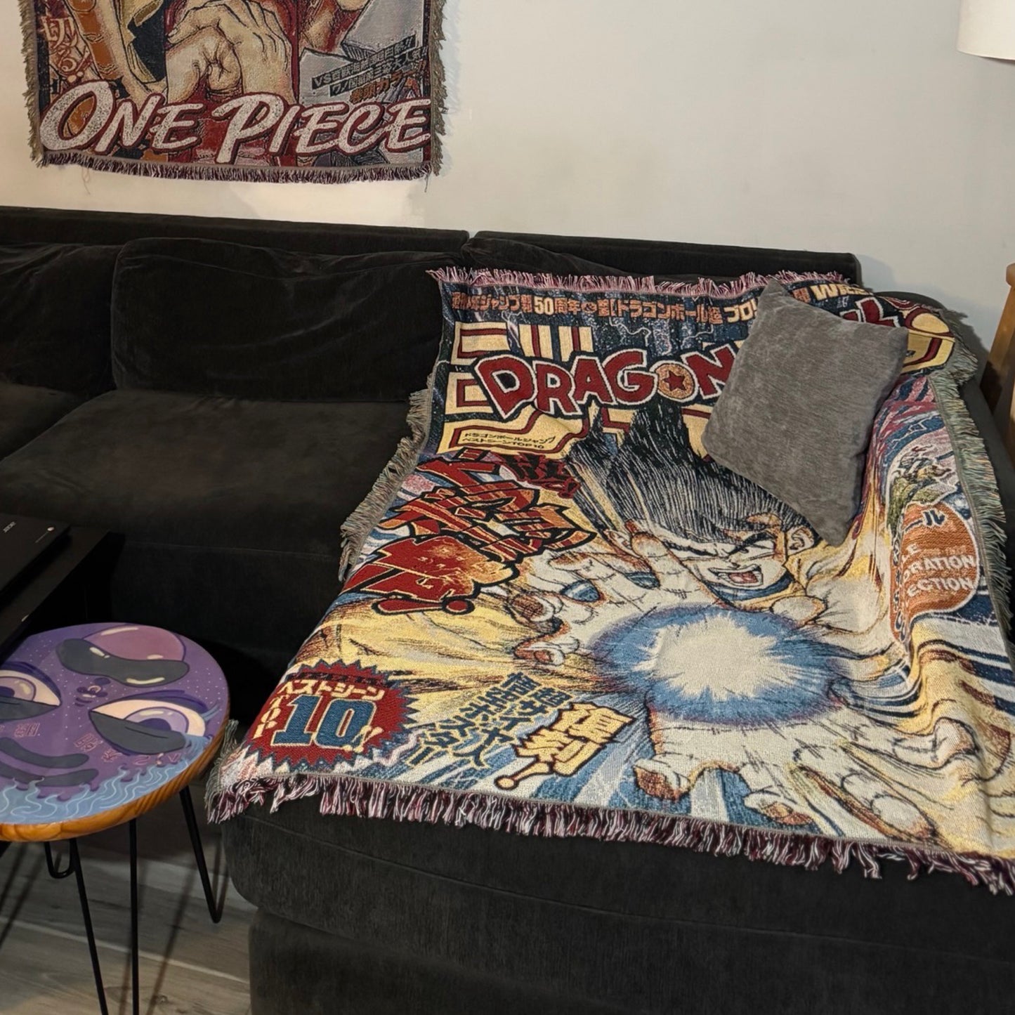 Goku Kamehameha Hand Woven Tapestry, Blanket, Rug