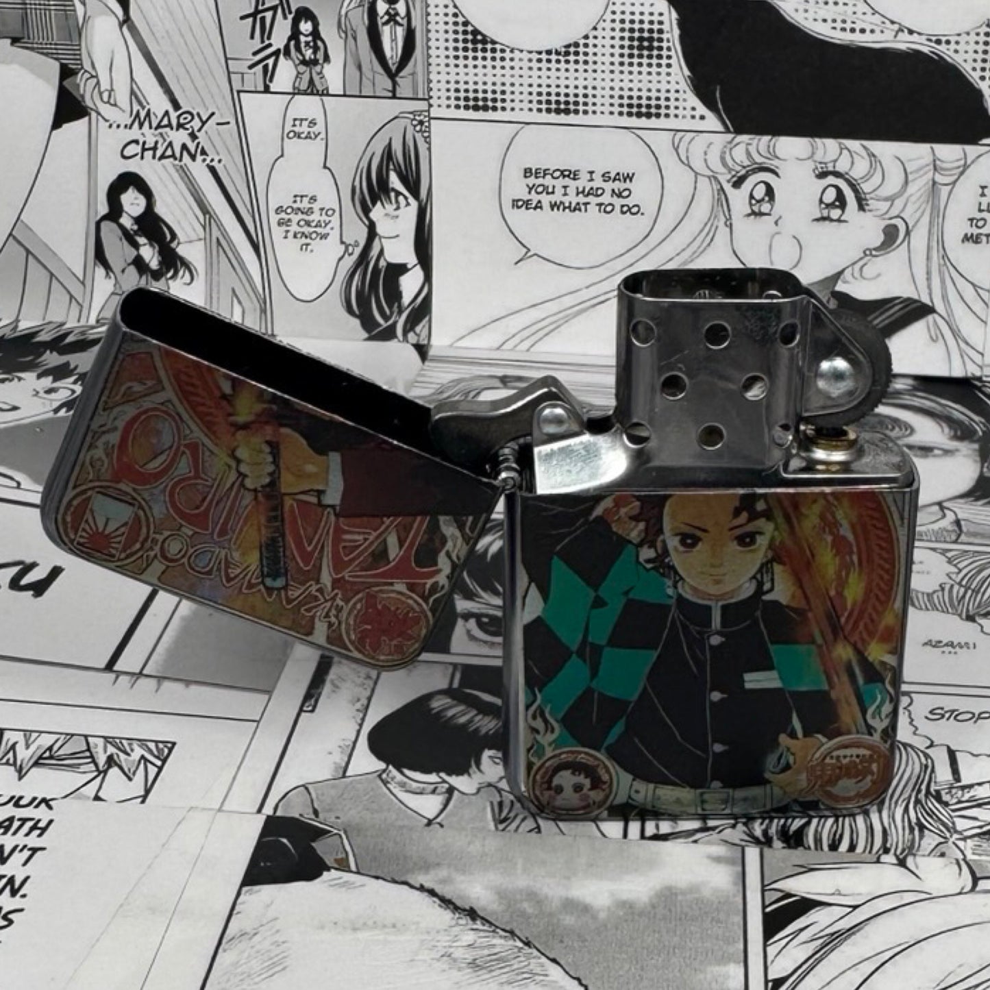 Tanjiro Fire Cover Lighter