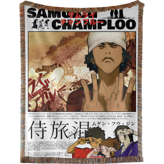 Samurai Champloo Hand Woven Tapestry, Blanket, Rug